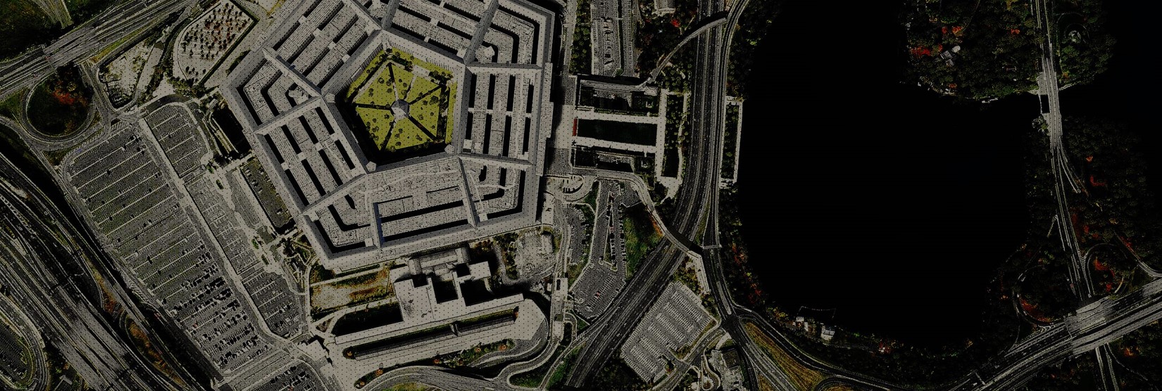 The pentagon building from above